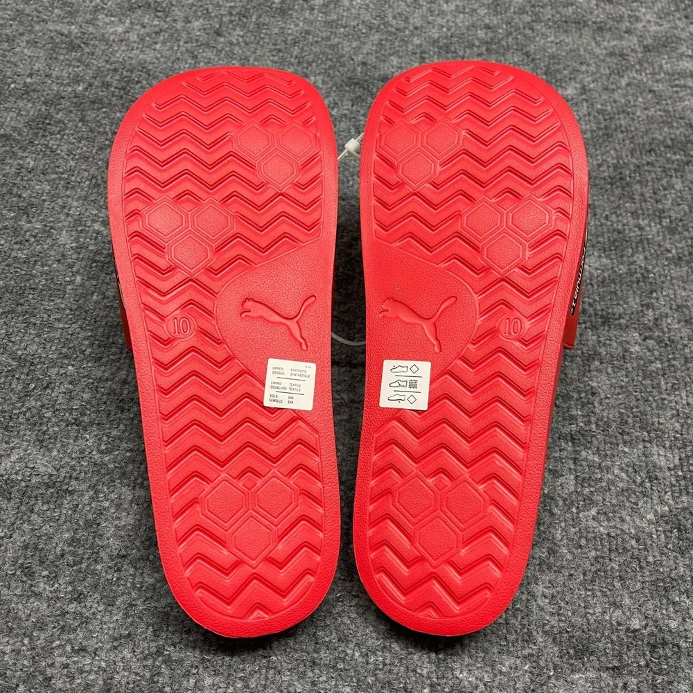 Puma Formula 1 F1 Slides Mens Size 11 Red Leadcat 2.0 Racing Sandals Flip Flops